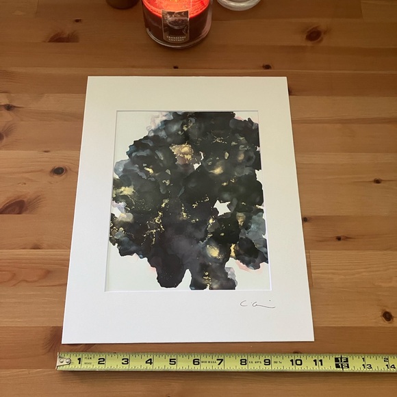 New Original Signed Artwork Alcohol Ink on Paper 126 - Picture 5 of 5